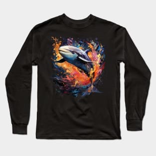 Whale Rainbow Long Sleeve T-Shirt